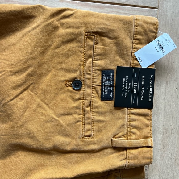 Banana Republic Lived-In Chino 36x30 Skinny Fit - Picture 6 of 9